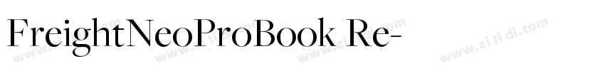 FreightNeoProBook Re字体转换